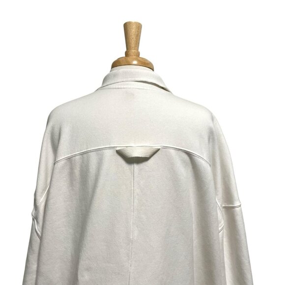 Free People Ultra Oversized Sweatshirt Sweat Dress Pockets Boho White size XS - Picture 11 of 14
